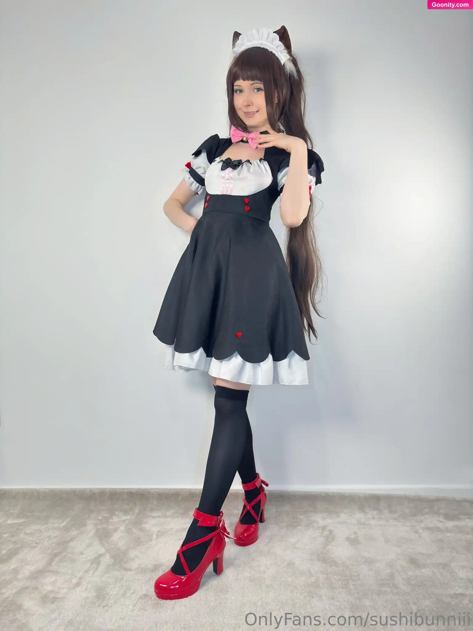 Sushi on OnlyFans - Chocola is very busy doing maid catgirl stuff! Such as...tak..